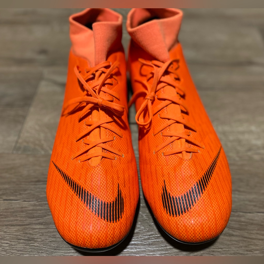 Nike Murcurial Superfly 6 Soccer Cleats Men’s Size 12 Orange Ah7362-810